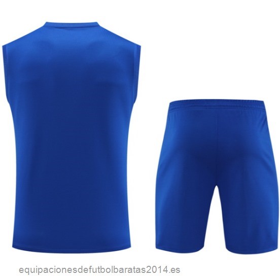 Nuevo Entrenamiento Sin Mangas Conjunto Completo Barcelona 23/24 I Azul Baratas
